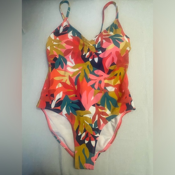 Mynah Artistic Blooms Womens Exotic One Piece Swimsuit Medium. New w tag - Picture 4 of 9